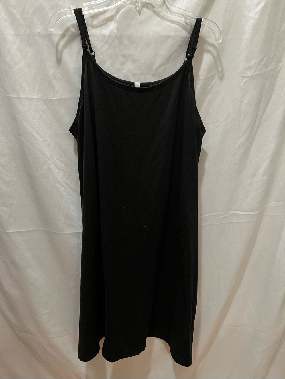 Black Slip Dress with Adjustable Straps